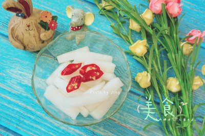 #爽口凉菜，开胃一夏！# 酸甜脆萝卜【图文视频】